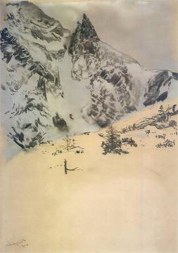 Monk by the Sea Eye Artwork by Leon Jan Wyczolkowski