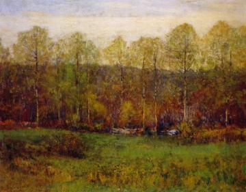 The First Leaves Artwork by Dwight W. Tryon