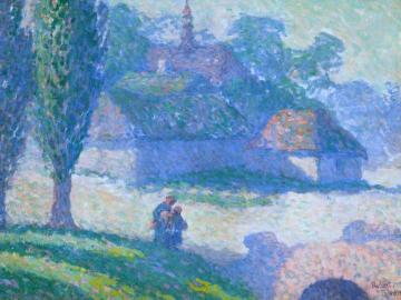 Mydlow Village, Poland Artwork by Robert Bevan