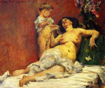 Mother and Child Artwork by Lovis Corinth