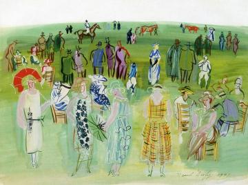 Woman At The Track Artwork by Raoul Dufy