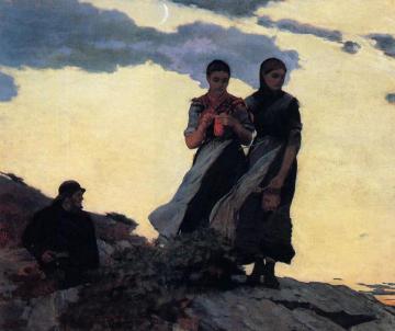 Early Evening Artwork by Winslow Homer