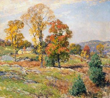 The Approaching Festival Artwork by Willard Leroy Metcalf