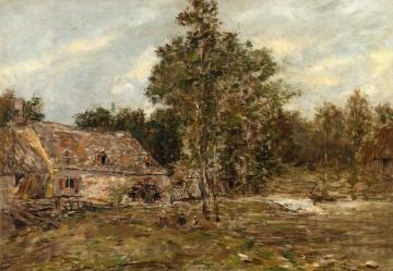 The Mill, Saint-Cenery Artwork by Eugène-Louis Boudin
