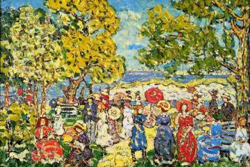 Landscape with Figures Artwork by Maurice Prendergast