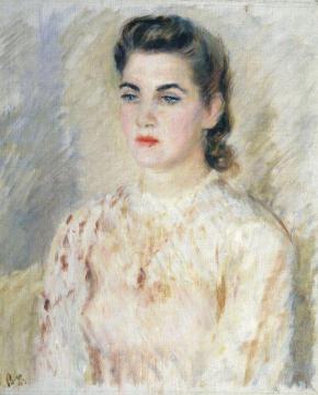 Portrait of T. Makarova Artwork by Vladimir Lebedev