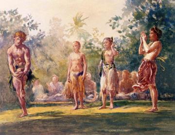 Another Standing Dance Artwork by John La Farge