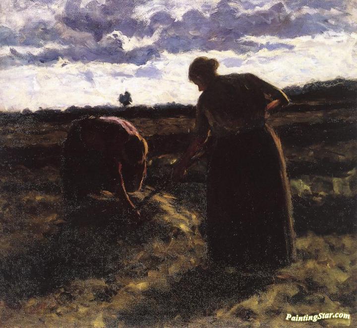 In the Field Artwork by Jozsef Koszta