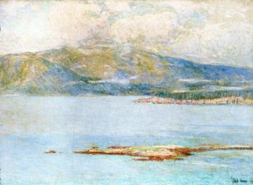 Looking over Frenchman's Bay at Green Mountain Artwork by Frederick Childe Hassam