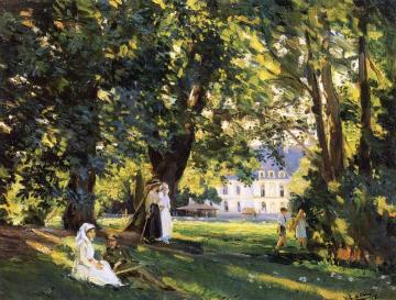 The English Hospital At Arc En Barrois, France Artwork by Wilfred Gabriel De Glehn