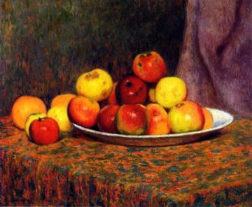 Still Life with Apples Artwork by Federico Zandomeneghi