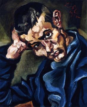 Portrait of a Young Man Artwork by Ludwig Meidner