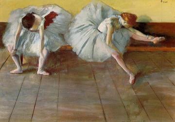 Two Ballet Dancers Artwork by Edgar Degas