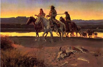 Carson's Men Artwork by Charles Marion Russell