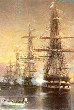 The landing to Subashi Artwork by Ivan Constantinovich Aivazovsky