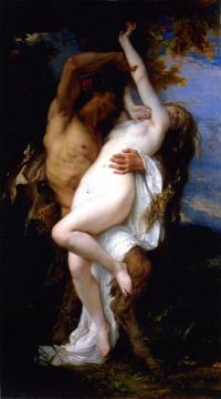 Nymph Abducted by a Faun Artwork by Alexandre Cabanel