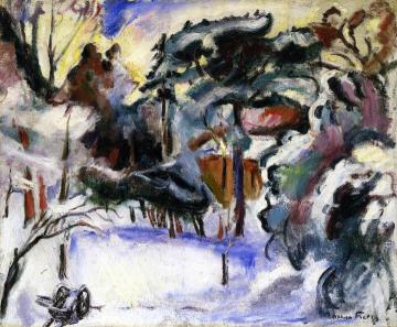 Landscape in the Snow, Honfleur Artwork by Emile-othon Friesz