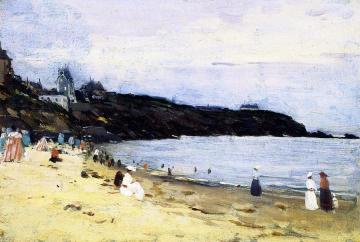 The Beach At Saint-Énogat, Brittany Artwork by Clarence Gagnon