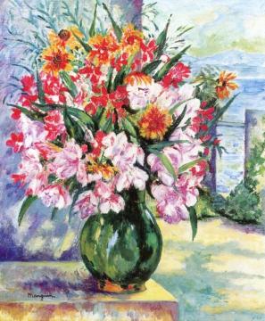 Lauriers roses et gaillardes Artwork by Henri Manguin