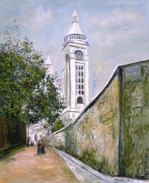Rue de la Bonne Artwork by Maurice Utrillo