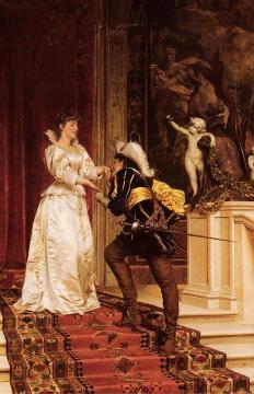 The Cavalier's Kiss Artwork by Charles Joseph Frederick Soulacroix