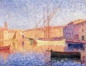 The Port of Saint-Tropez, the Effect of Sunlight Artwork by Francis Picabia