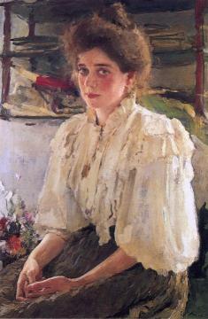Portrait of Maria Lvova Artwork by Valentin Serov