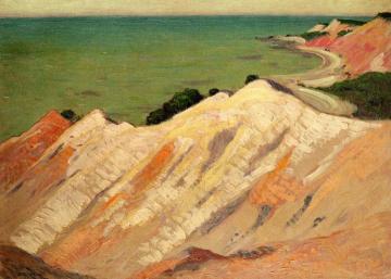 The Clay Cliff, Gay Head, Massachusetts Artwork by Arthur Wesley Dow
