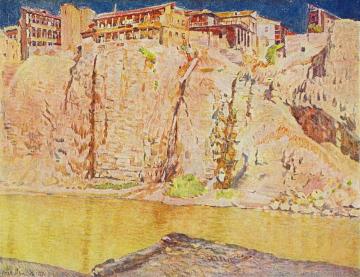 Georgia. Tbilisi. The Kura River Artwork by Ilya Mashkov