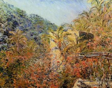 The Valley of Sasso, Sunshine Artwork by Claude Oscar Monet