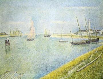The Channel at Gravelines, in the Direction of the Sea Artwork by Georges Seurat