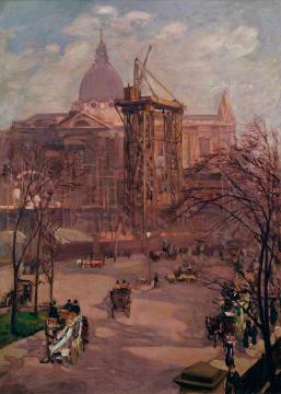 The Building of the Victoria and Albert Museum Artwork by Alexander Jamieson