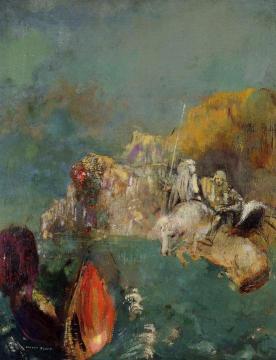 Saint George And The Dragon Artwork by Odilon Redon