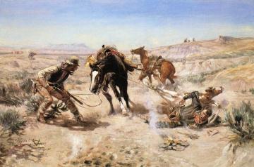The Cinch Ring Artwork by Charles Marion Russell
