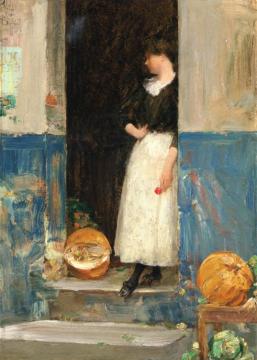 The Fruit Seller Artwork by Frederick Childe Hassam