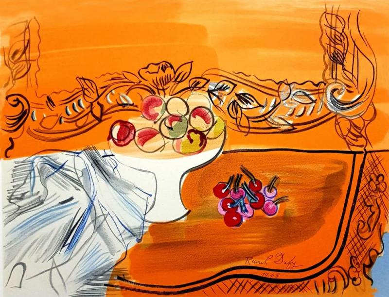 Still Life, Bowl Of Fruit Artwork by Raoul Dufy