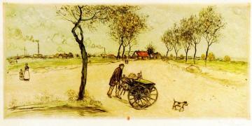 The Knife Sharpener Artwork by Jean-François Raffaëlli