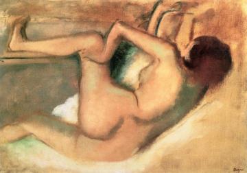 After Bathing Artwork by Edgar Degas