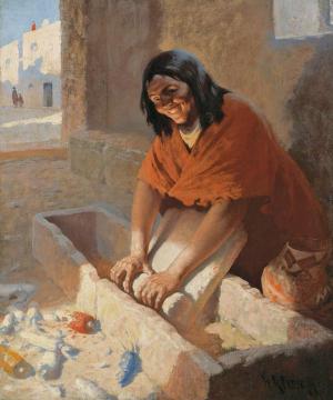 Indian Girl Artwork by William Robinson Leigh
