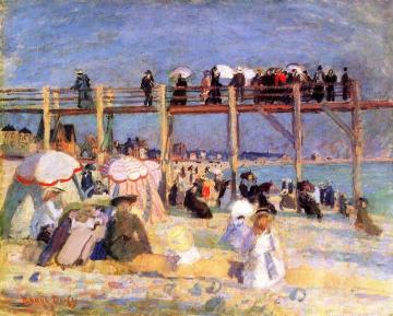 The Beach at Sainte-Adresse Artwork by Raoul Dufy