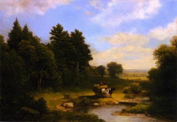 Rural Landscape With Hay Wagon Artwork by Asher B. Durand