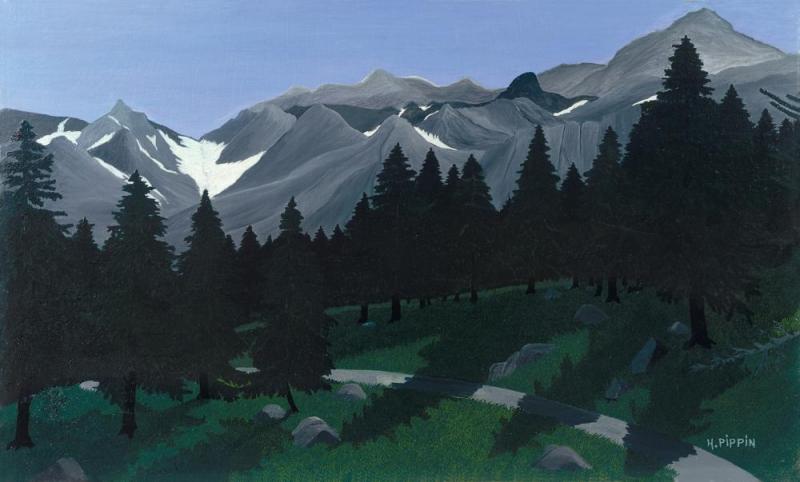 Mountain Landscape Artwork by Horace Pippin