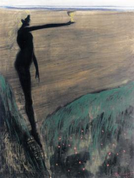 Nude Woman Holding a Cup Artwork by Leon Spilliaert