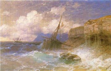 Tempest by coast of Odessa Artwork by Ivan Constantinovich Aivazovsky