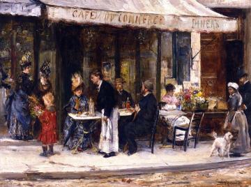 The Café Du Commerce Artwork by Edouaro Leon Garrido