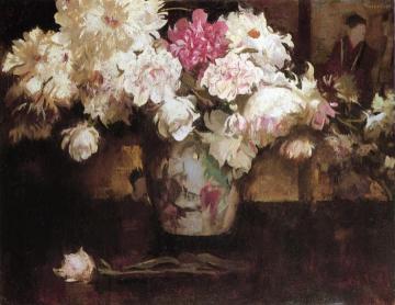Peonies Artwork by Edmund Tarbell