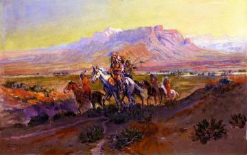 The Forked Trail Artwork by Charles Marion Russell