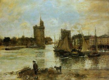 The Port of La Rochelle in Autumn Artwork by Jean-François Raffaëlli