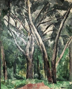 Silver Poplars Artwork by Pyotr Konchalovsky