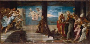 Doge Alvise Mocenigo (1507-1577) Presented To The Redeemer Artwork by Tintoretto Jacopo